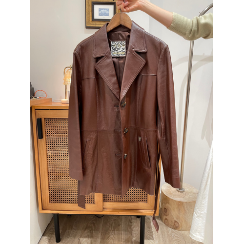 真皮西裝外套（韓國製）